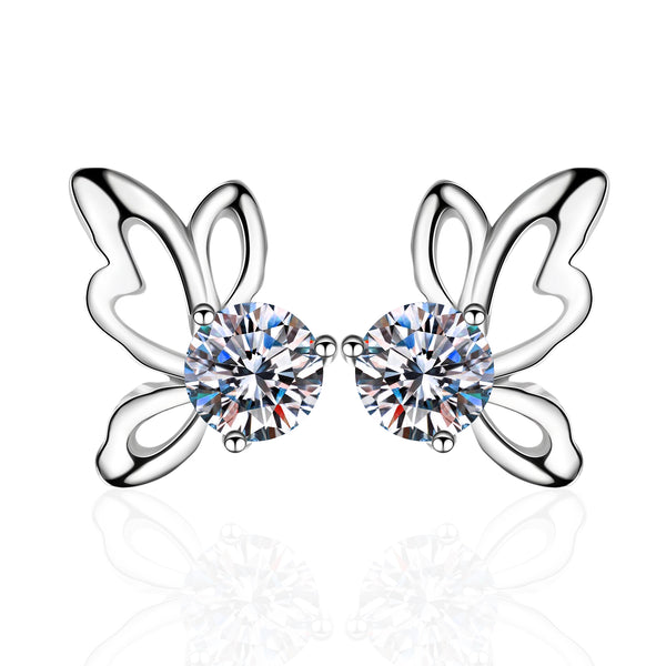 TUTELLA Butterfly 0.3CT 0.5CT Moissanite Jewelry Earring