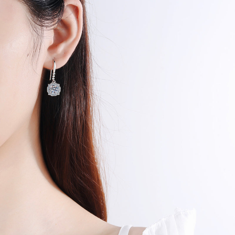 TUTELLA Classic 0.5CT 1CT Moissanite Jewelry Earring
