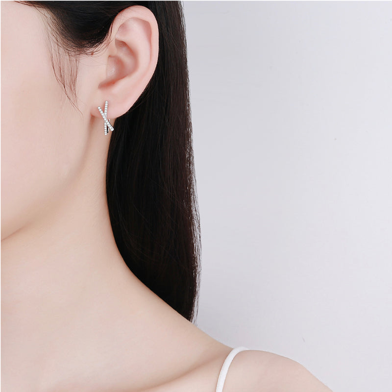 TUTELLA X Form 0.28CT Moissanite Jewelry Earring