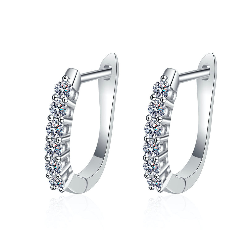 TUTELLA Six Stars 0.36CT Moissanite Jewelry Earring