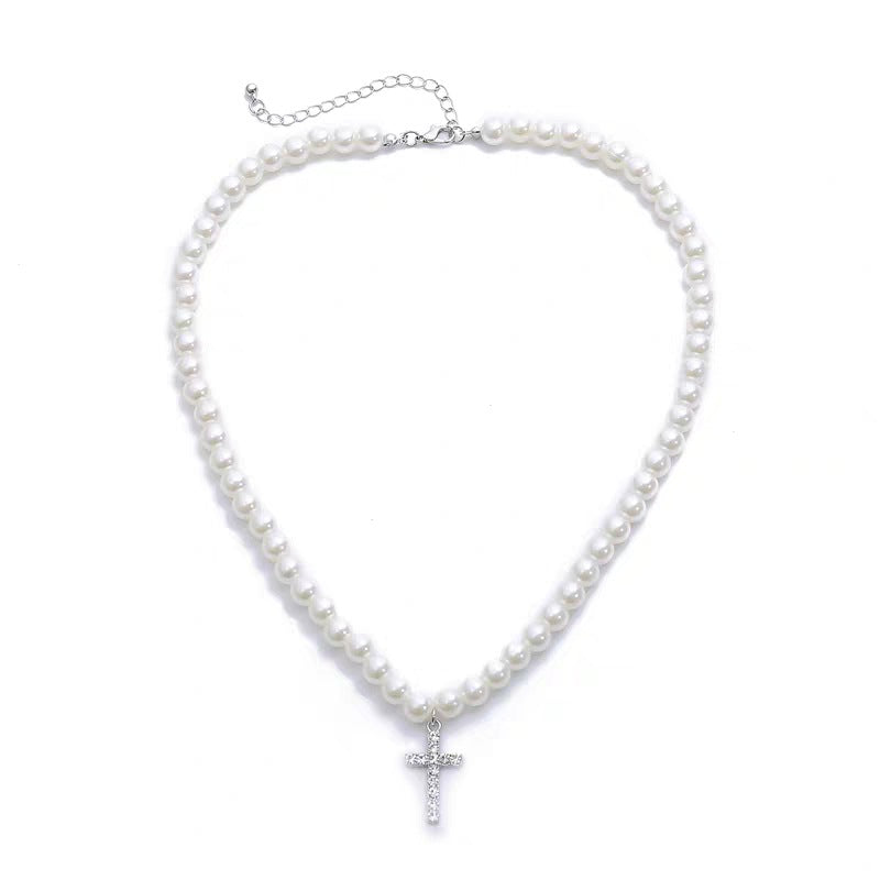 Ti-SPIRIT 珍珠十字项链链 20 英寸