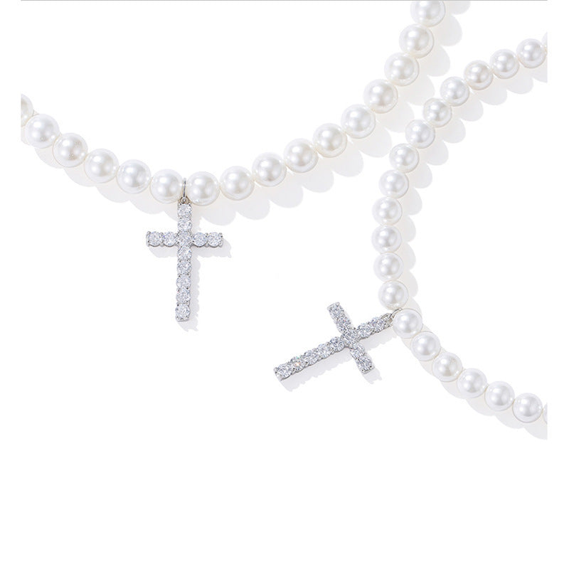 Ti-SPIRIT 珍珠十字项链链 20 英寸